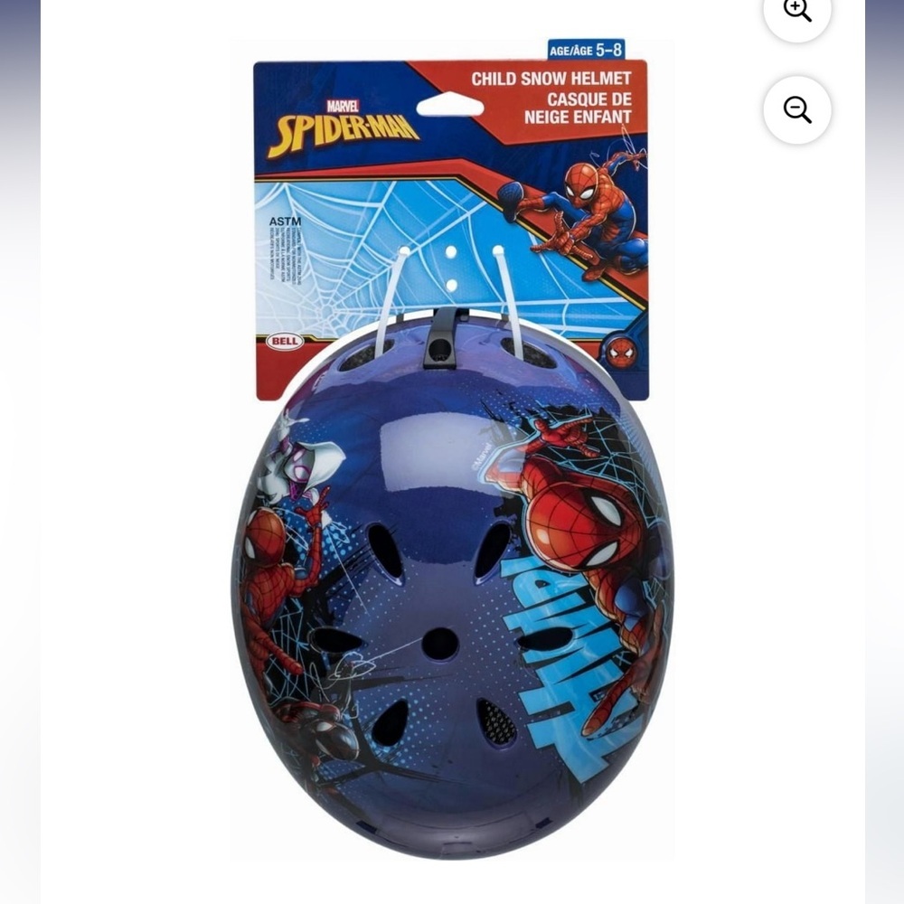 NEW 🆕 Marvel Spider-Man Kids Snow Ski Helmet - Blue and Red 5-8 years
